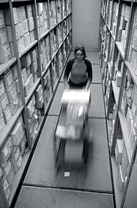 View of an archive